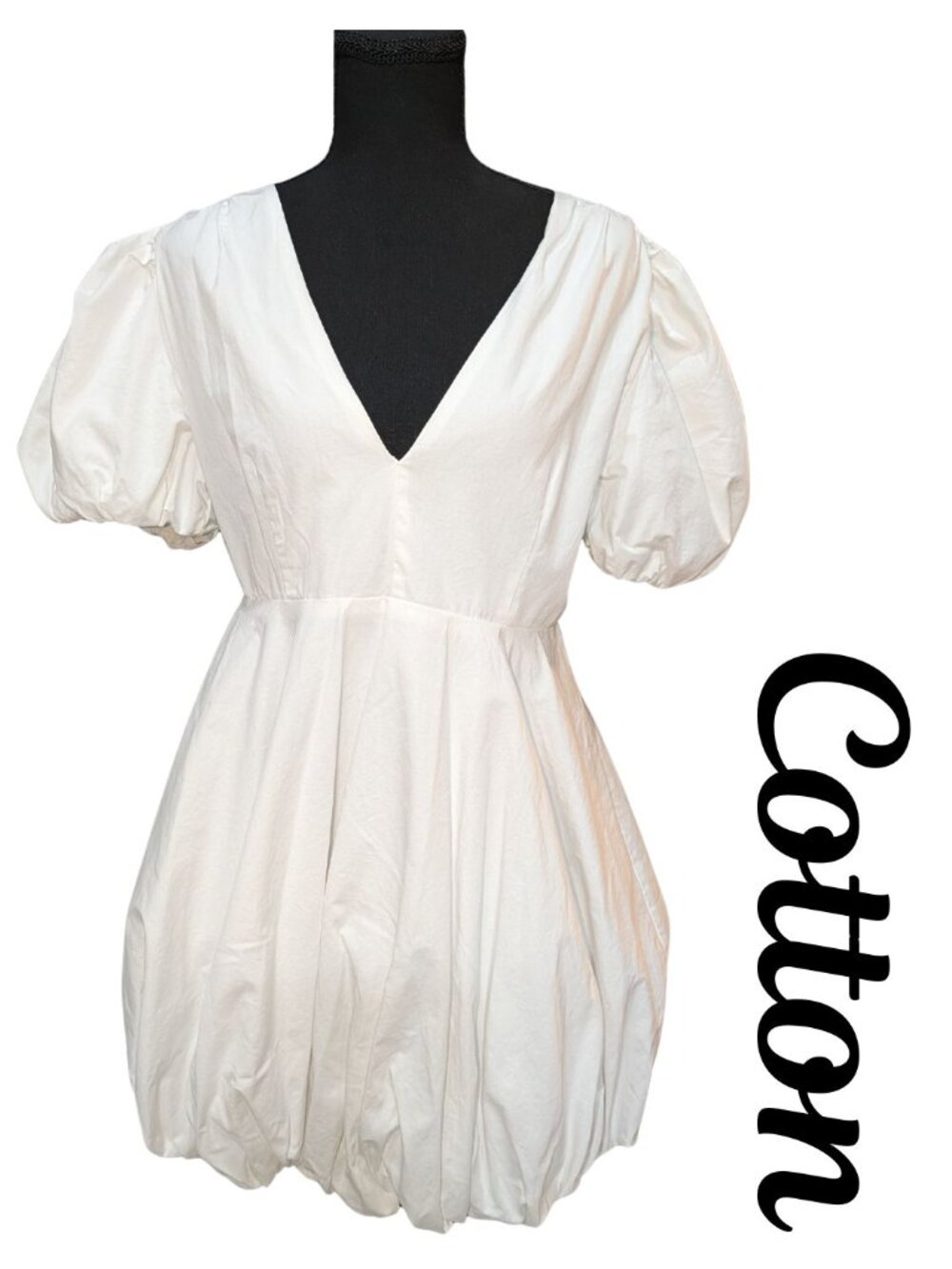 AYG Boutique Cotton Bubble Hem Dress